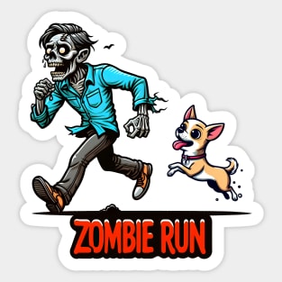 Zombie Run Sticker